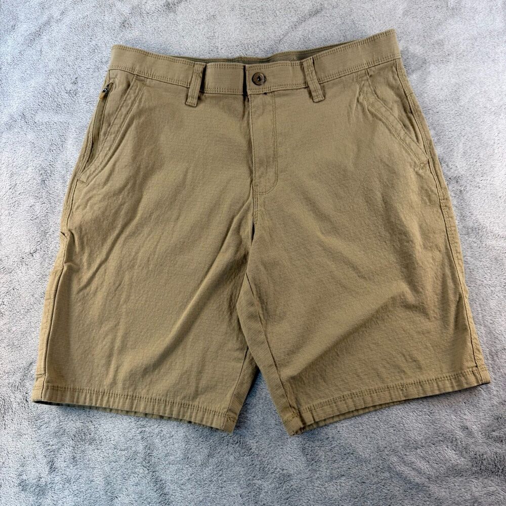 Weatherproof Men’s Stretch Ripstop Trail Utility Shorts Size 32 Olive Green